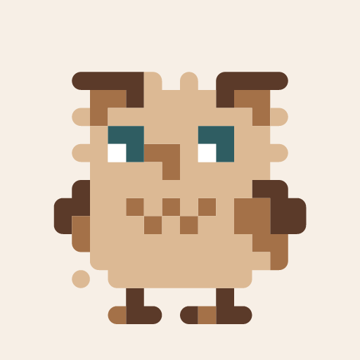 Mimizuku Hiyo, a pixel-art icon