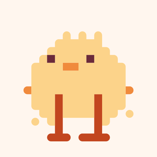 あしながひよのドット絵アイコン