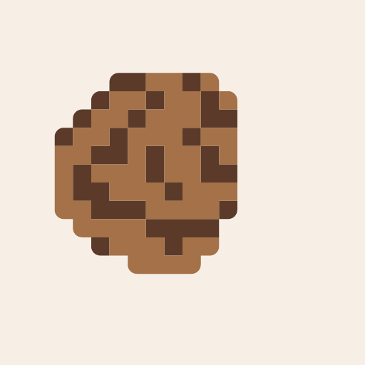 よりたべたハンバーグかぼちゃんのドット絵アイコン