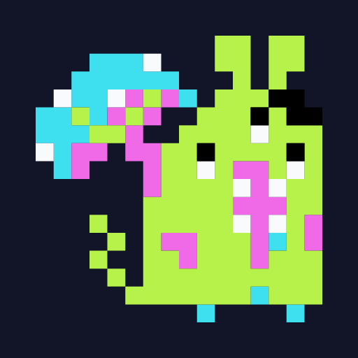 Shokkakueirian Hiyotake, a pixel-art icon