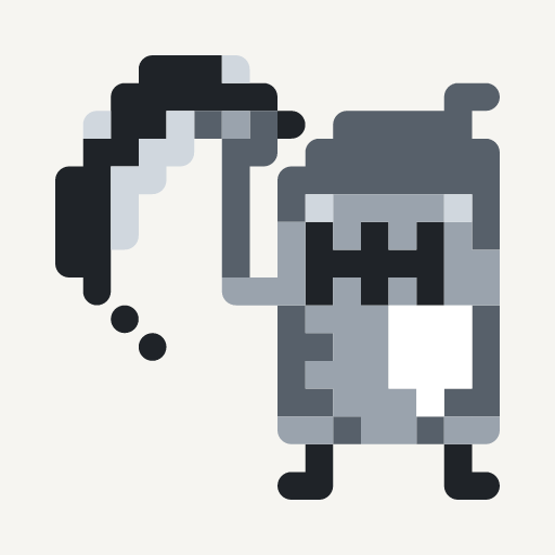 Shiirudodekarippaa Hiyotake, a pixel-art icon