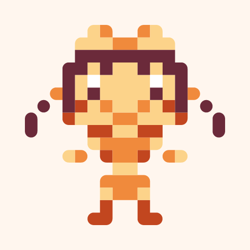 ガールひよのドット絵アイコン