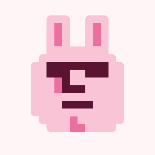 ハードボイルドうさたんのドット絵アイコン