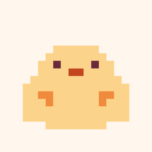 Katamarikake Hiyo, a pixel-art icon
