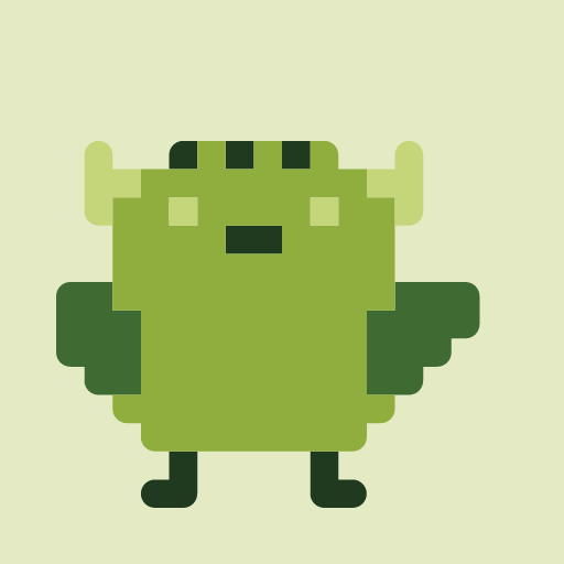 フランケンとびたつひよのドット絵アイコン