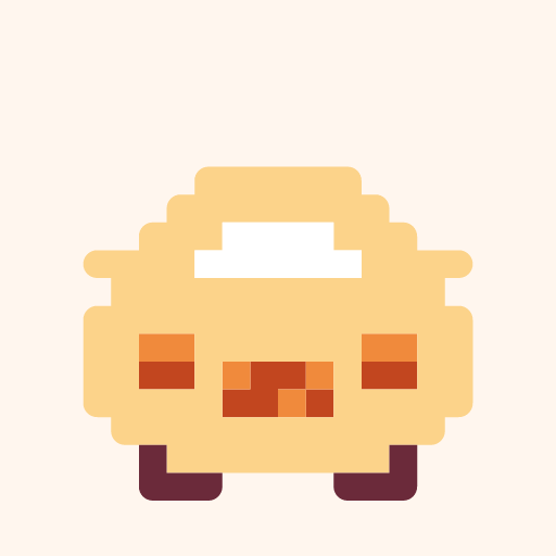 ミラーつきくるまひよのドット絵アイコン