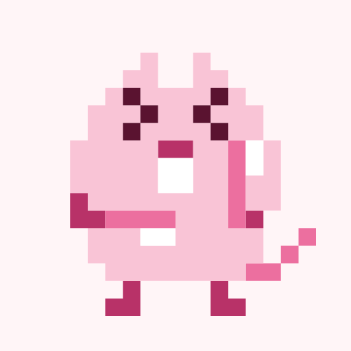 Hamigakisaseru Hiyo, a pixel-art icon