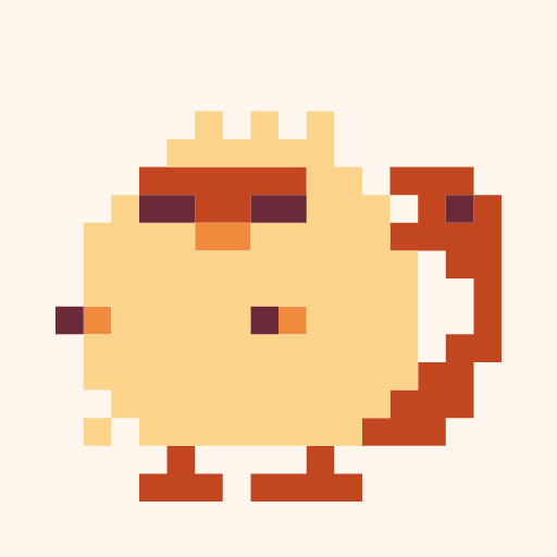 Nue Hiyo, a pixel-art icon