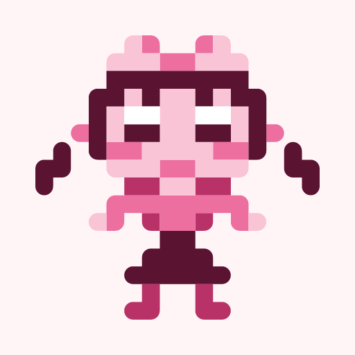 Moemoeyamikawa Hiyo, a pixel-art icon