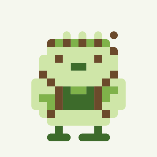 Komandoo Hiyo, a pixel-art icon