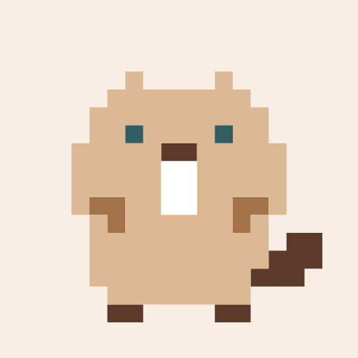 もちほっぺビーバーひよのドット絵アイコン