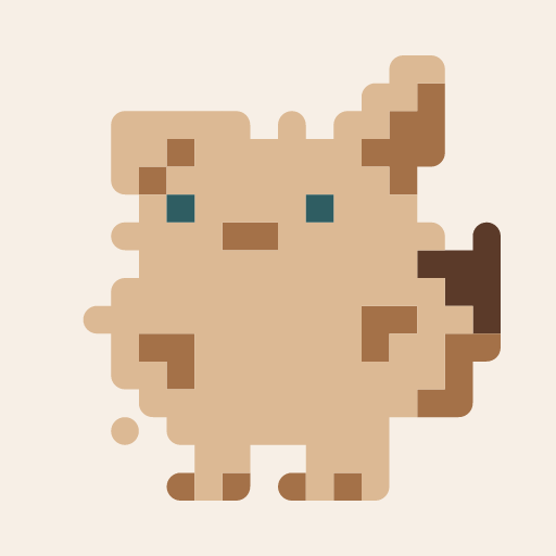 Kitsune Hiyo, a pixel-art icon