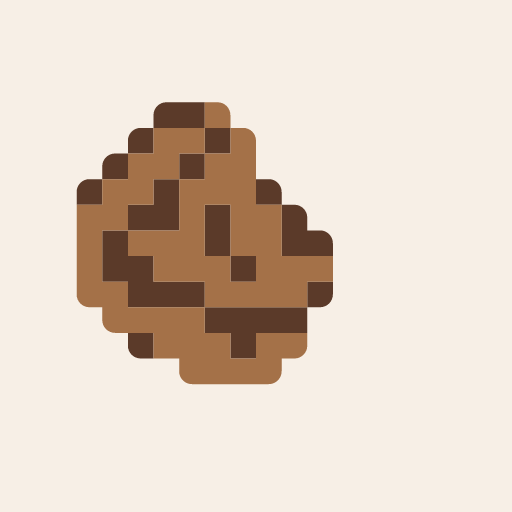 ほぼハーフハンバーグかぼちゃんのドット絵アイコン