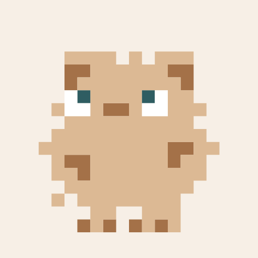 Patchiriomemekemono Hiyo, a pixel-art icon