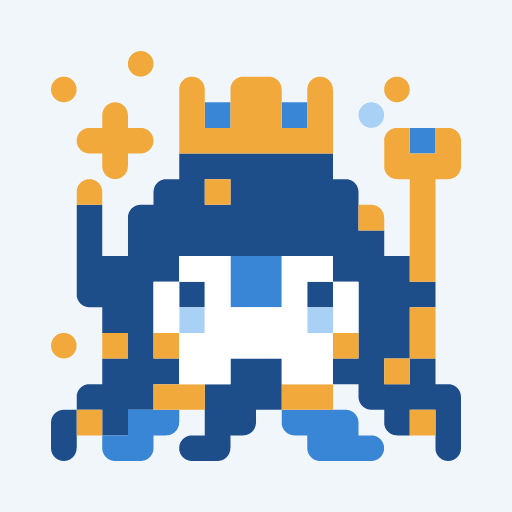 Purinsesu Poseidotton, a pixel-art icon