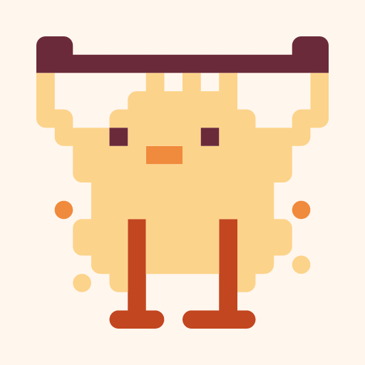 ぜったいぜつめいひよのドット絵アイコン