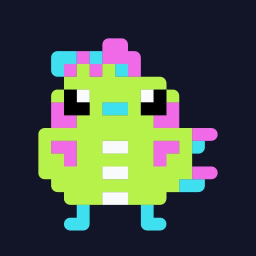 おとなきょうりゅうひよのドット絵アイコン