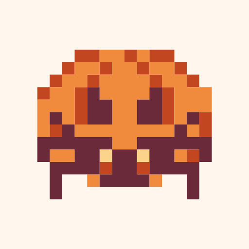 カブトガニかぼちゃんのドット絵アイコン