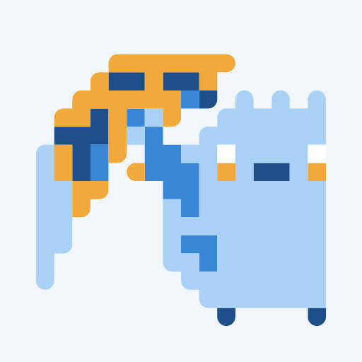 にひきよこならびかさひよたけのドット絵アイコン