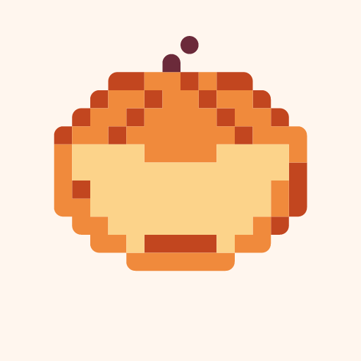 はいしゃでくちあけるかぼちゃんのドット絵アイコン