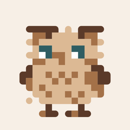 Mimizuku Hiyo, a pixel-art icon