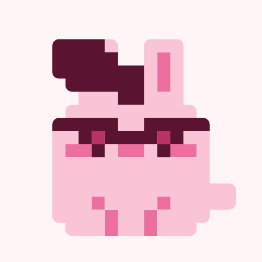 リーゼントサングラスうさたんのドット絵アイコン