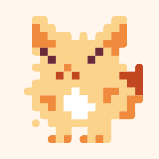 きつねひよのドット絵アイコン