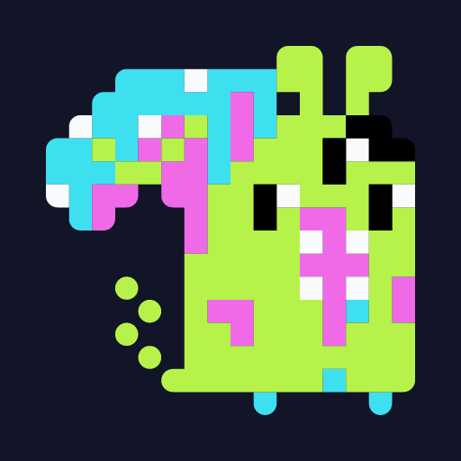 Habatakueirian Hiyotake, a pixel-art icon
