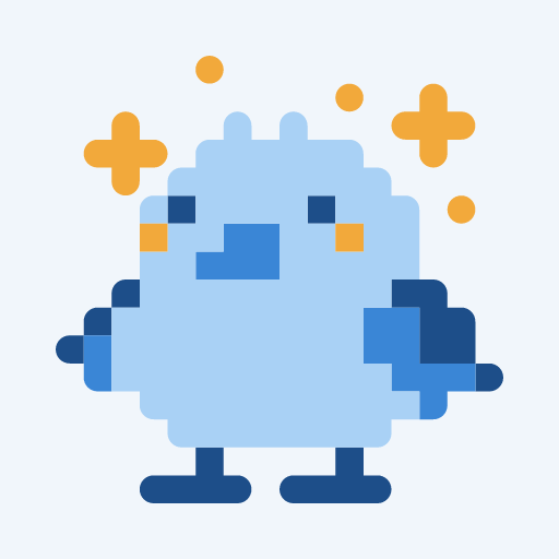 ハッピーバードひよのドット絵アイコン