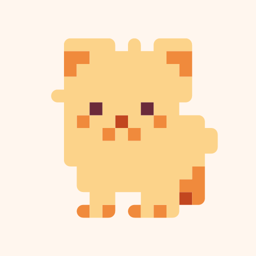 Pomeranian Hiyo, a pixel-art icon