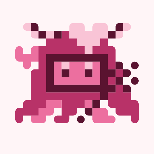 Rabudebiru Dotton, a pixel-art icon