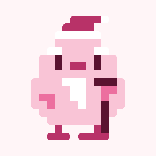 サンタひよのドット絵アイコン