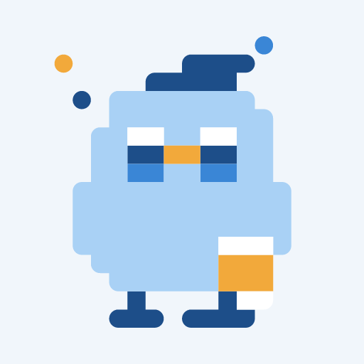 Kuma Hiyo, a pixel-art icon