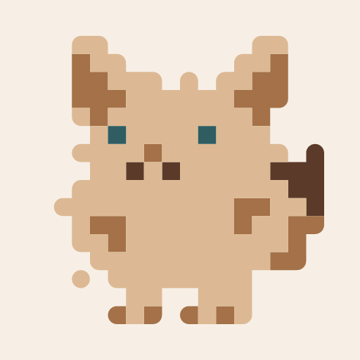 たちみみきつねひよのドット絵アイコン