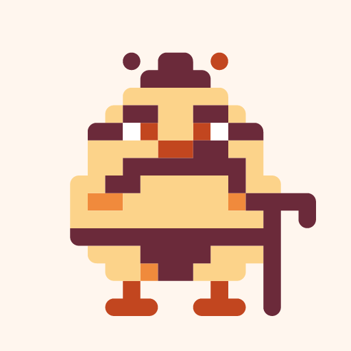 Nirami Hiyo, a pixel-art icon
