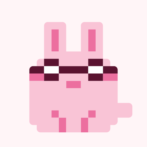 ゴーグルうさたんのドット絵アイコン