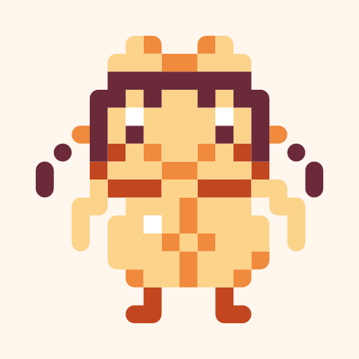 Bote Hiyo, a pixel-art icon