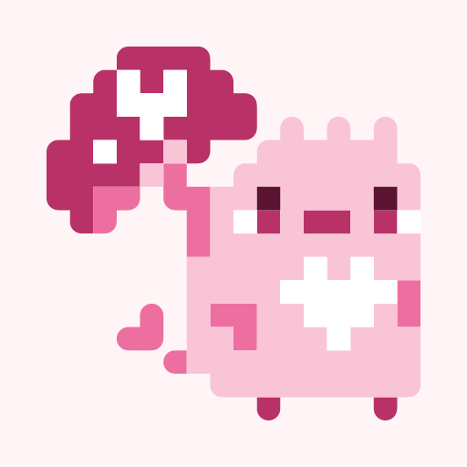 Raburii Hiyotake, a pixel-art icon