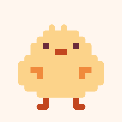 ぽっちゃりひよのドット絵アイコン