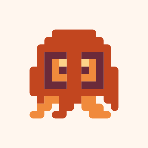 くらげどっとんのドット絵アイコン