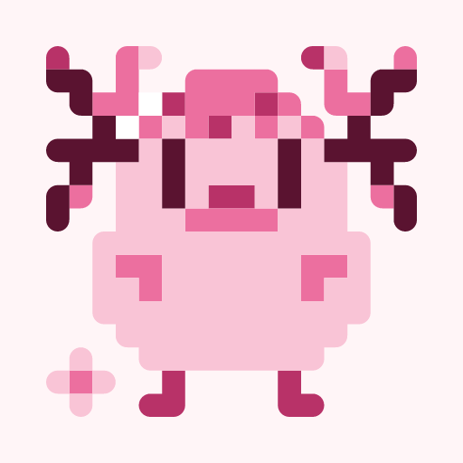 ぴんくまるひよのドット絵アイコン