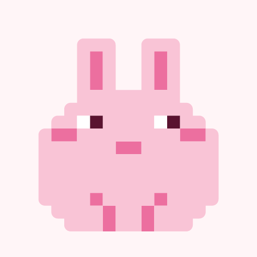 ぞうもうらびっひよのドット絵アイコン