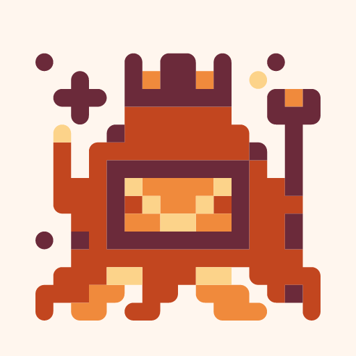 ファイヤーポセイどっとんのドット絵アイコン