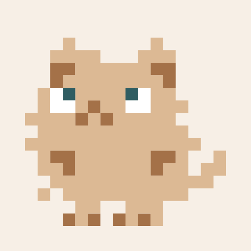 もふもふねこひよのドット絵アイコン
