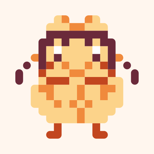 ポンチョひよのドット絵アイコン